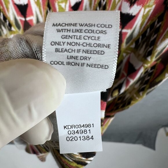 J. Jill Womens XL Aztec Southwest Geometric Print Empire Waist V-Neck Maxi Dress - Picture 12 of 13